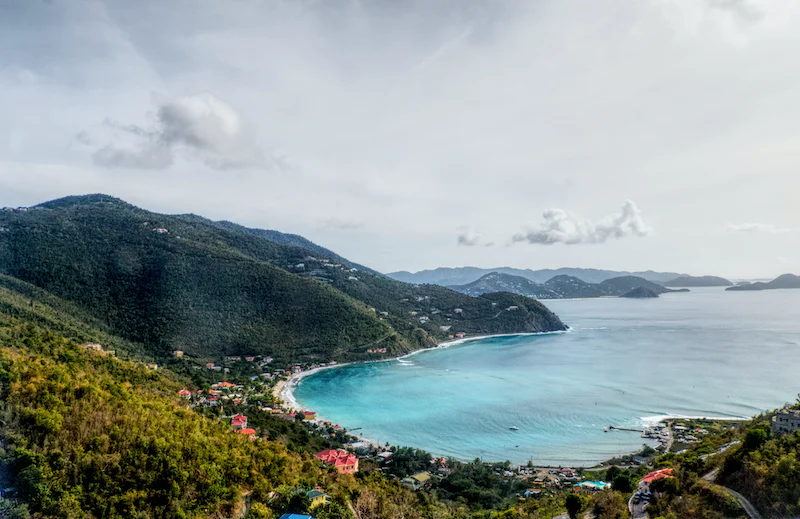 jaw dropping scenery in British Virgin Islands